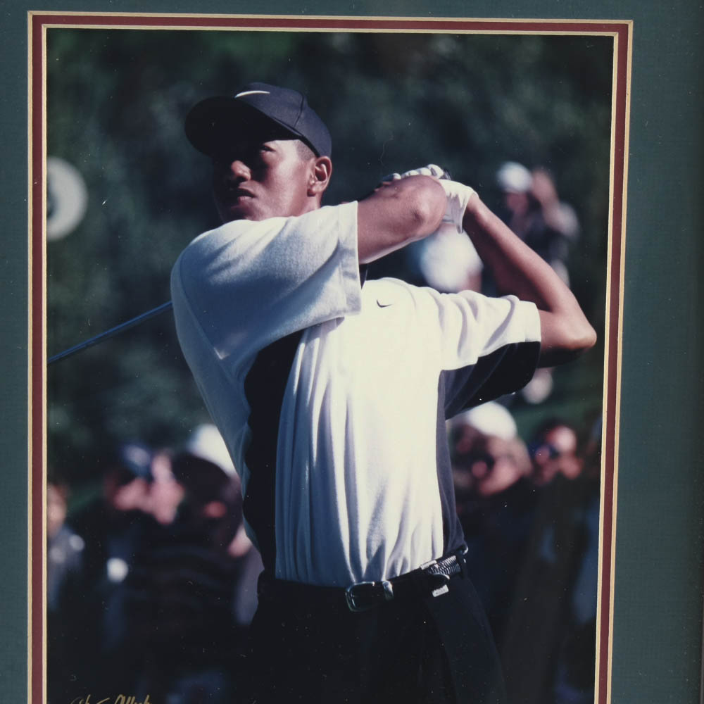 Framed Photograph of Tiger Woods