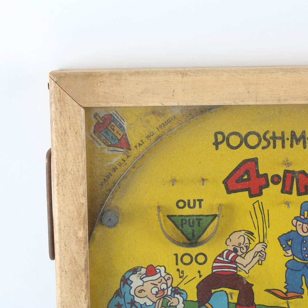 Circa 1930s Poosh-M-Up Jr. "4-in-1" Bagatelle Game