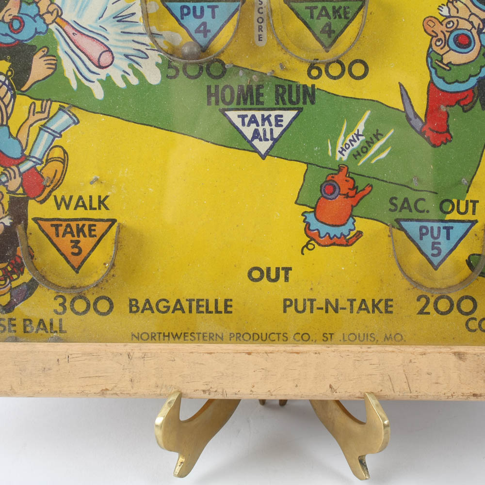 Circa 1930s Poosh-M-Up Jr. "4-in-1" Bagatelle Game