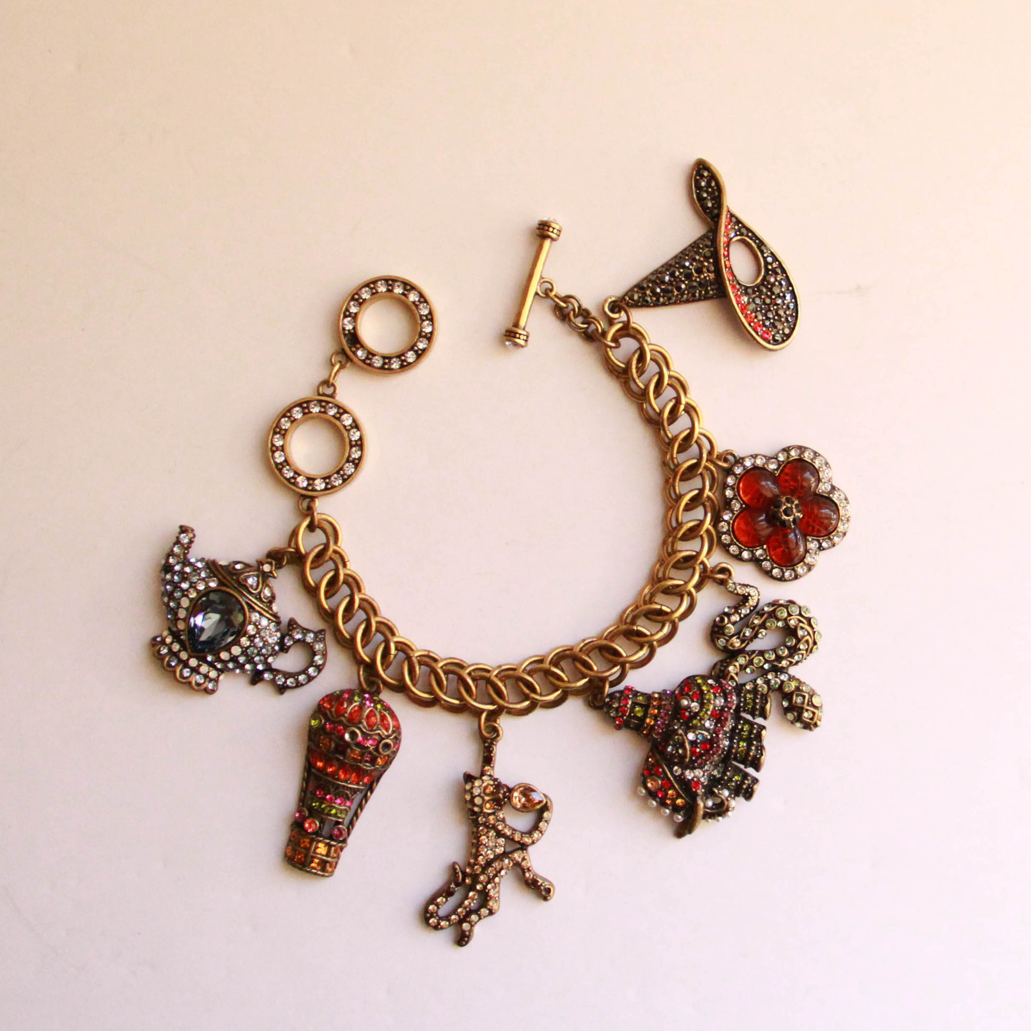 Heidi Daus "Charm School" Charm Bracelet