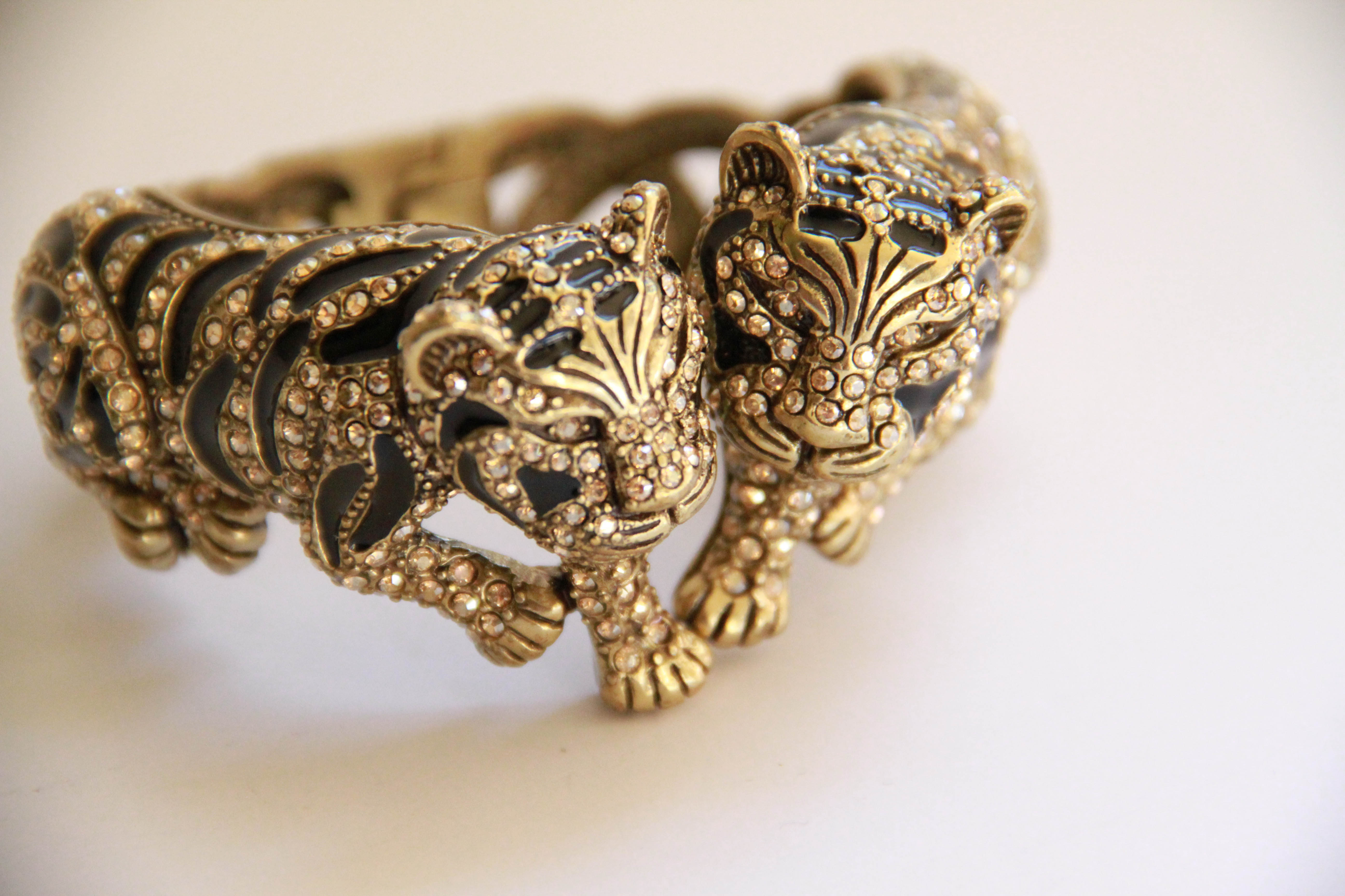 Heidi Daus "Tempting Tigress" Bangle Bracelet