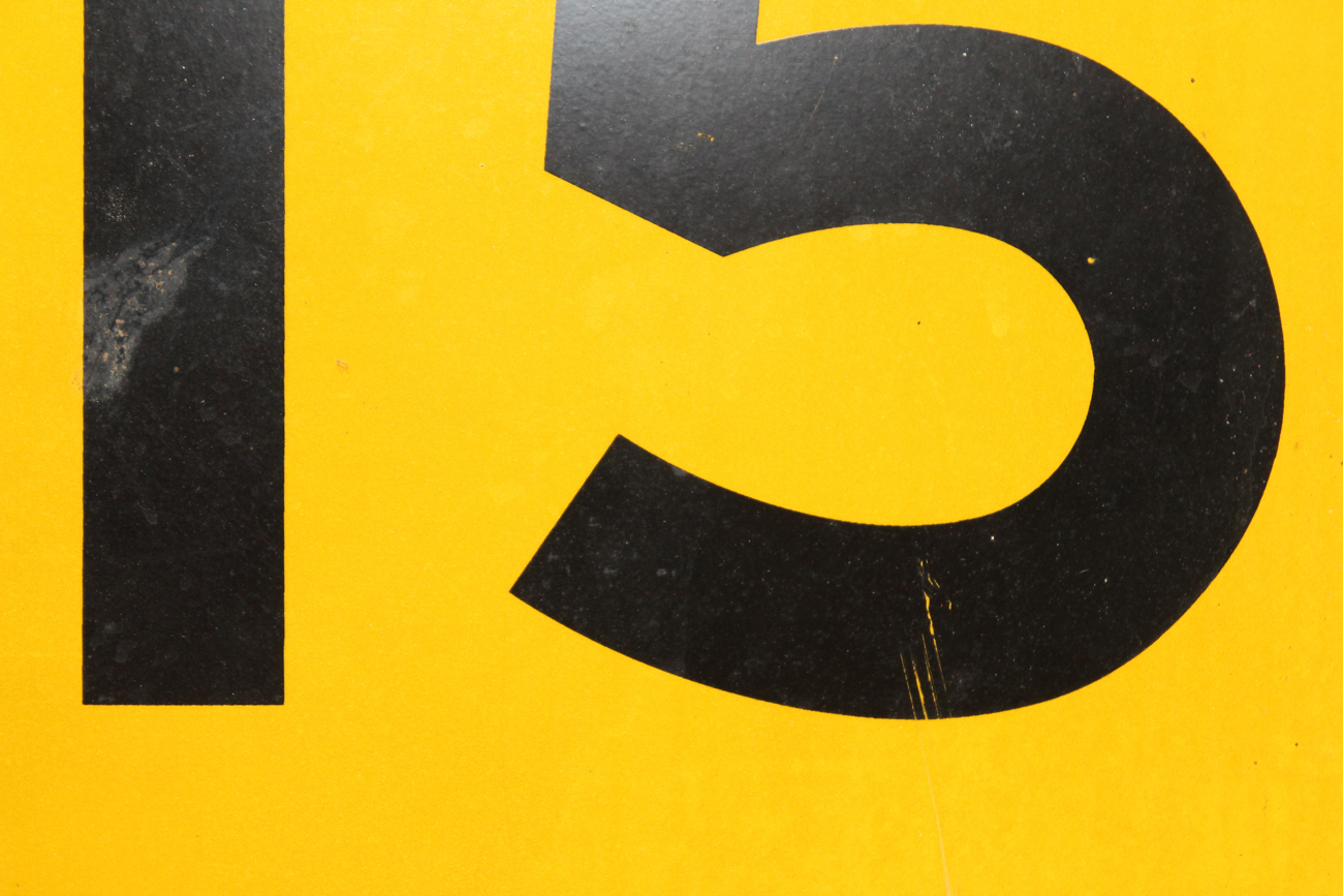 Reflective Steel "15 MPH" Road Sign