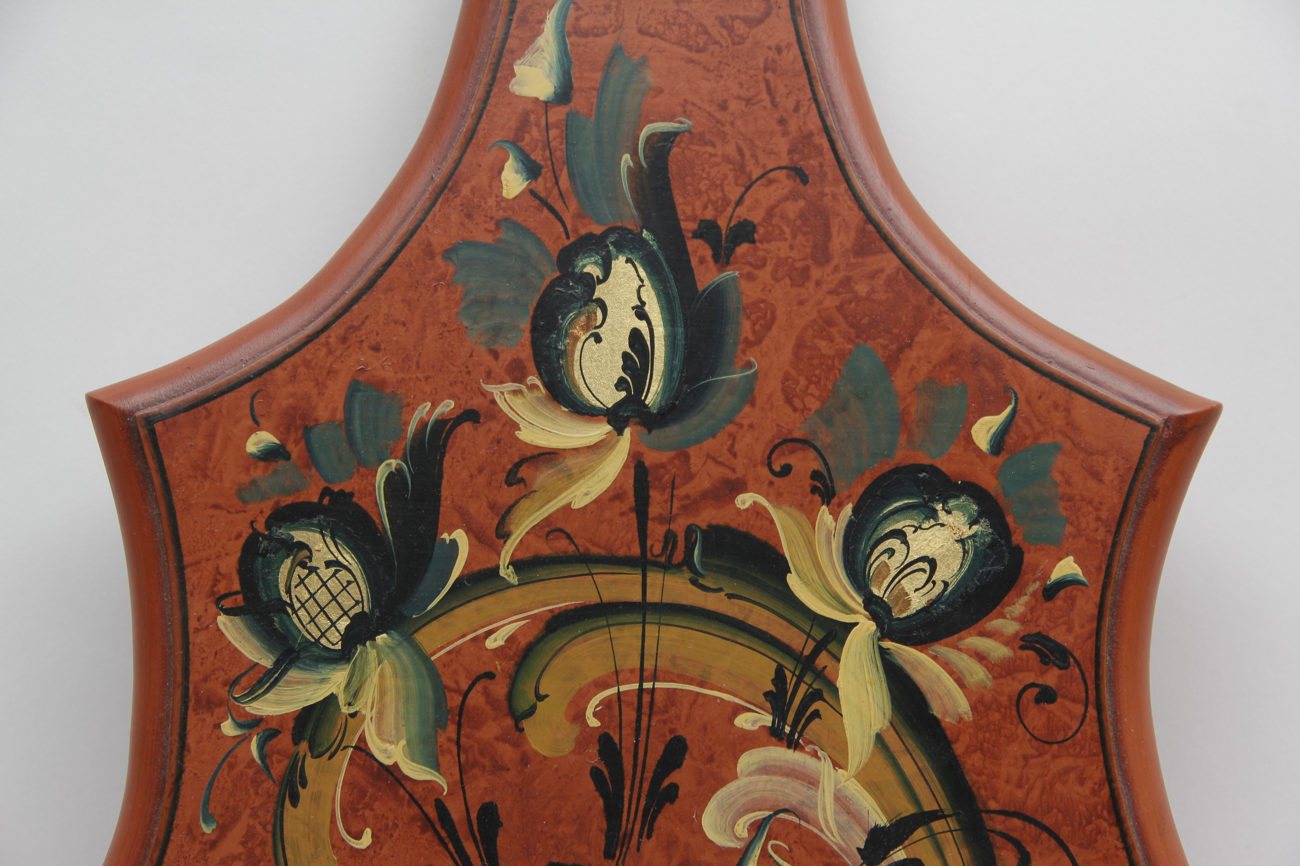 Norwegian Rosemaling Decorative Box and Wall Shelf