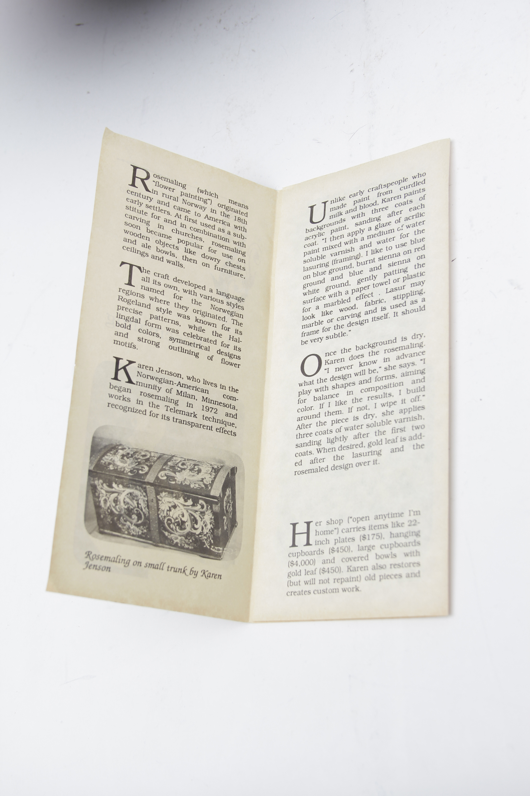 Norwegian Rosemaling Decorative Box and Wall Shelf