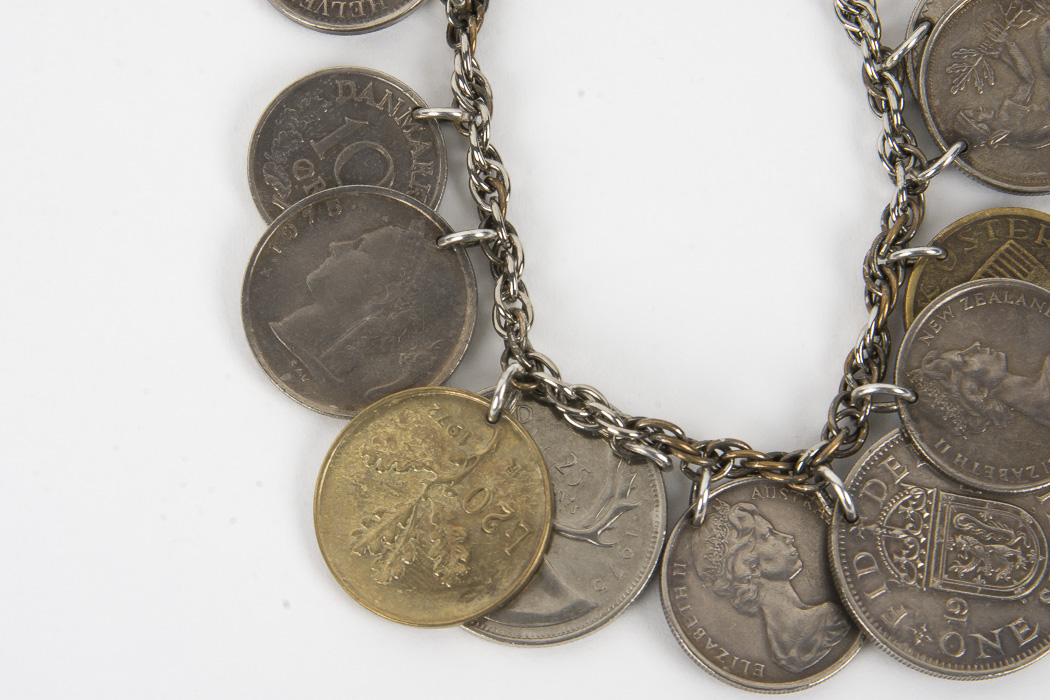 Costume Jewelry Including Coin Bracelet