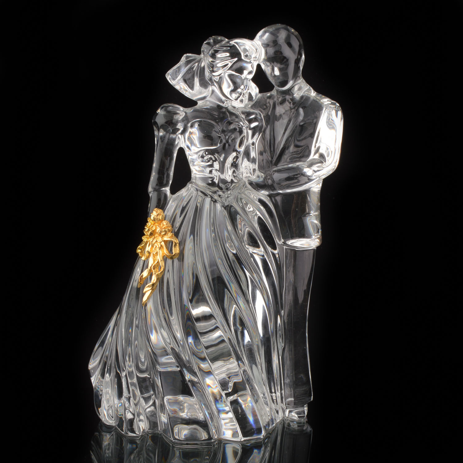 Vintage Lenox Crystal Bride and Groom