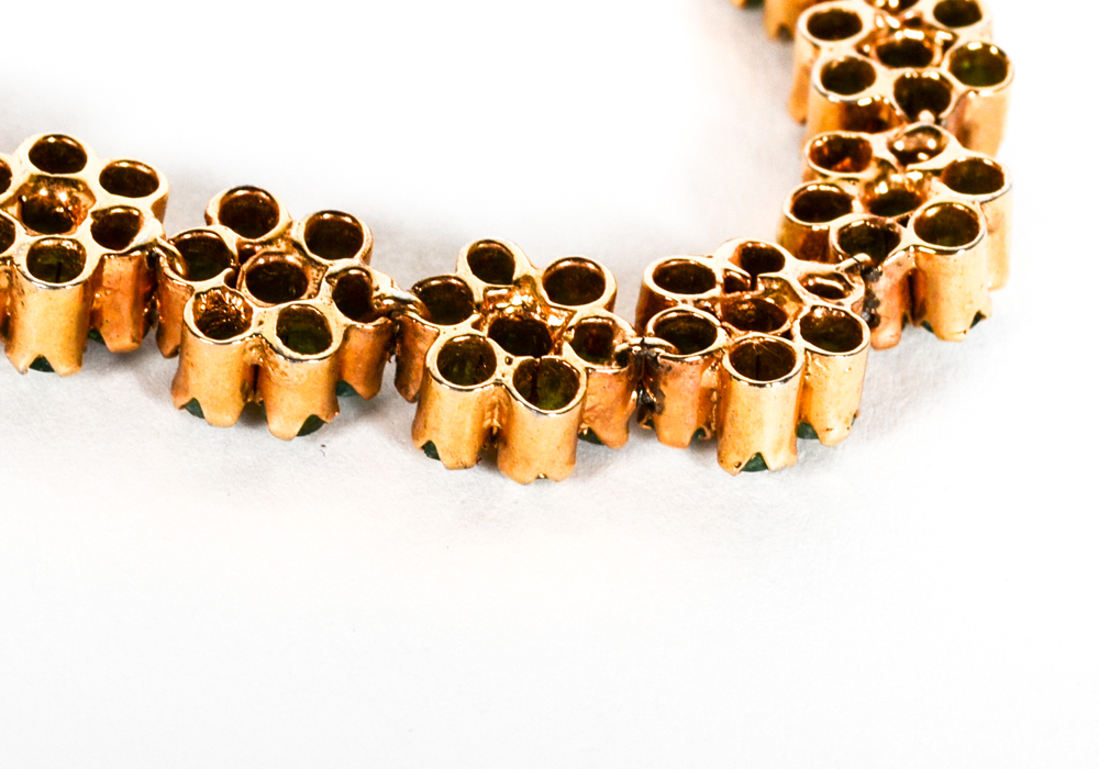 Emerald Cluster Bracelet