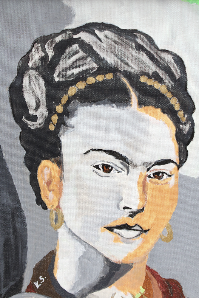 Martin Francisco Original Acrylic Painting Of Frida Kahlo