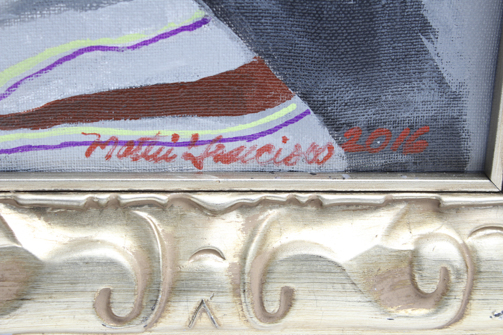 Martin Francisco Original Acrylic Painting Of Frida Kahlo