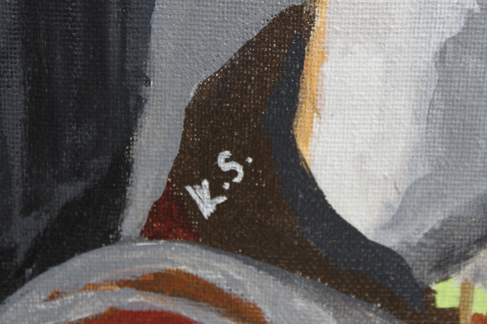 Martin Francisco Original Acrylic Painting Of Frida Kahlo