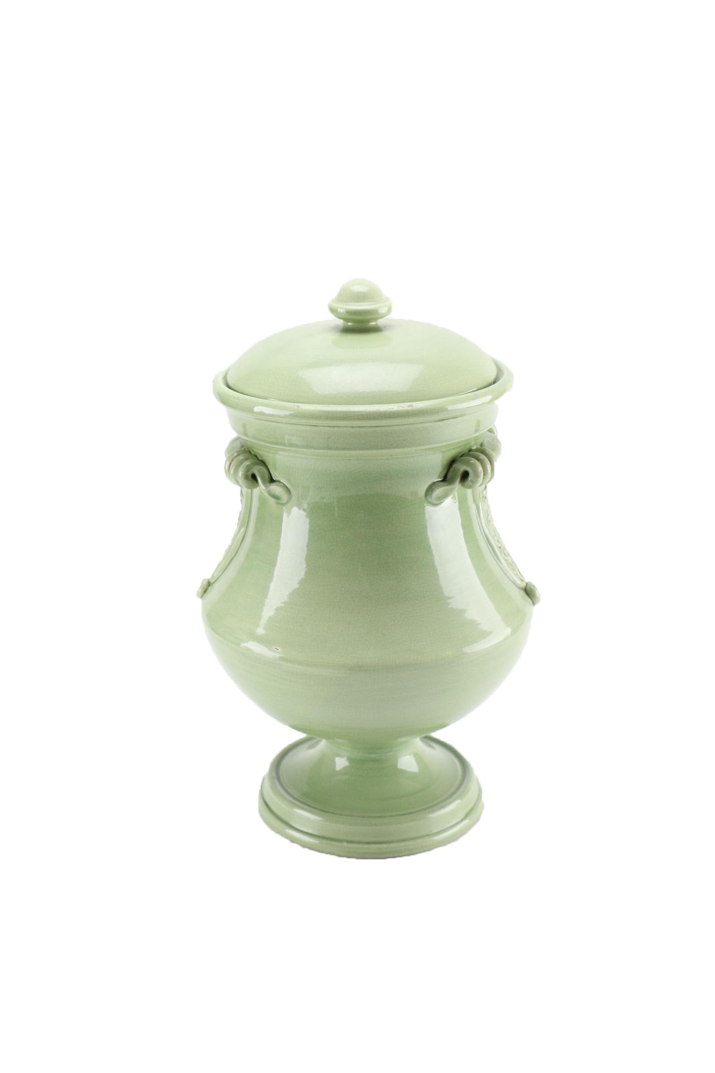 Leona Italian Handmade Green Urn