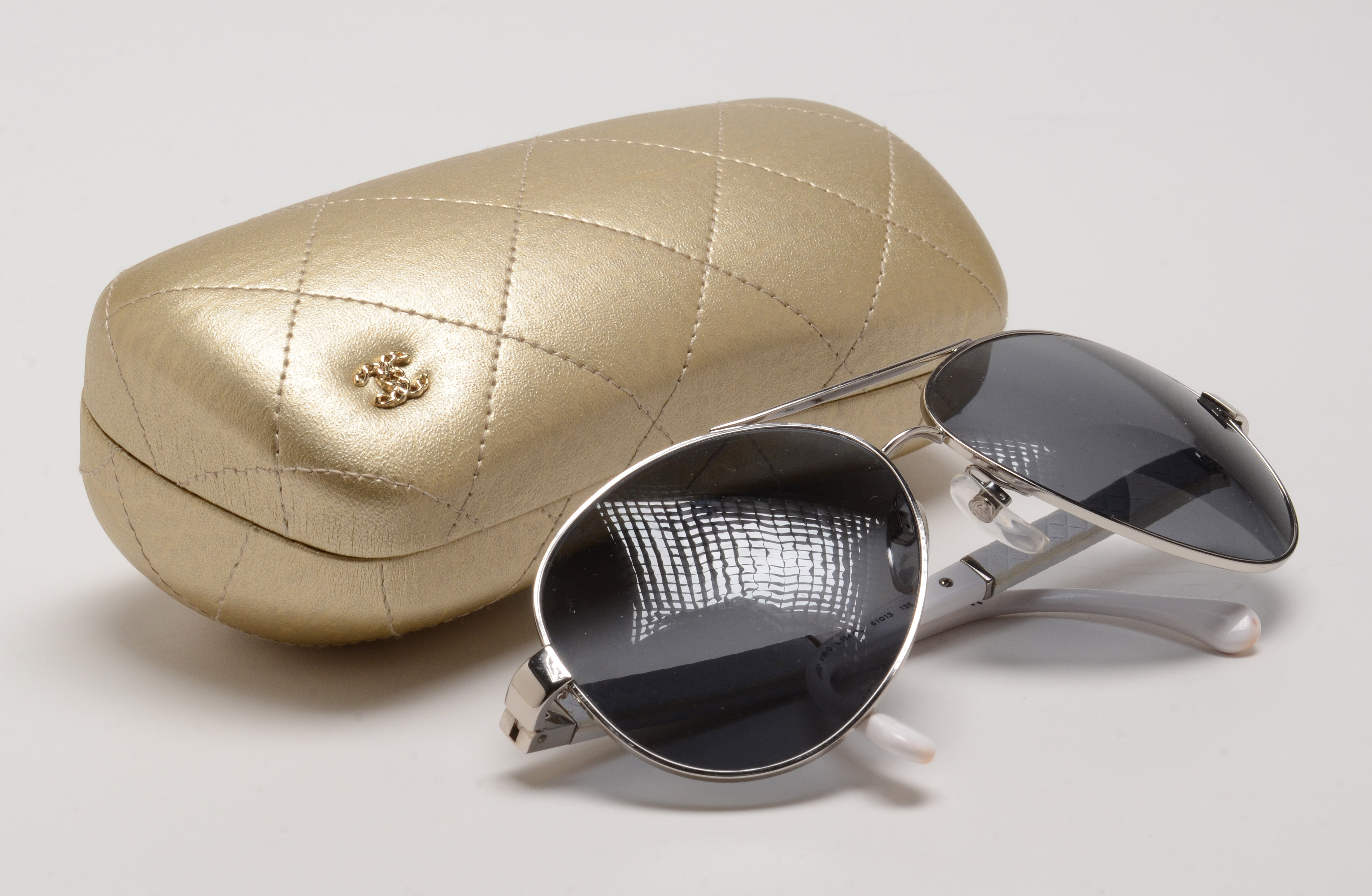 Chanel Women's Quilted Aviator Sunglasses