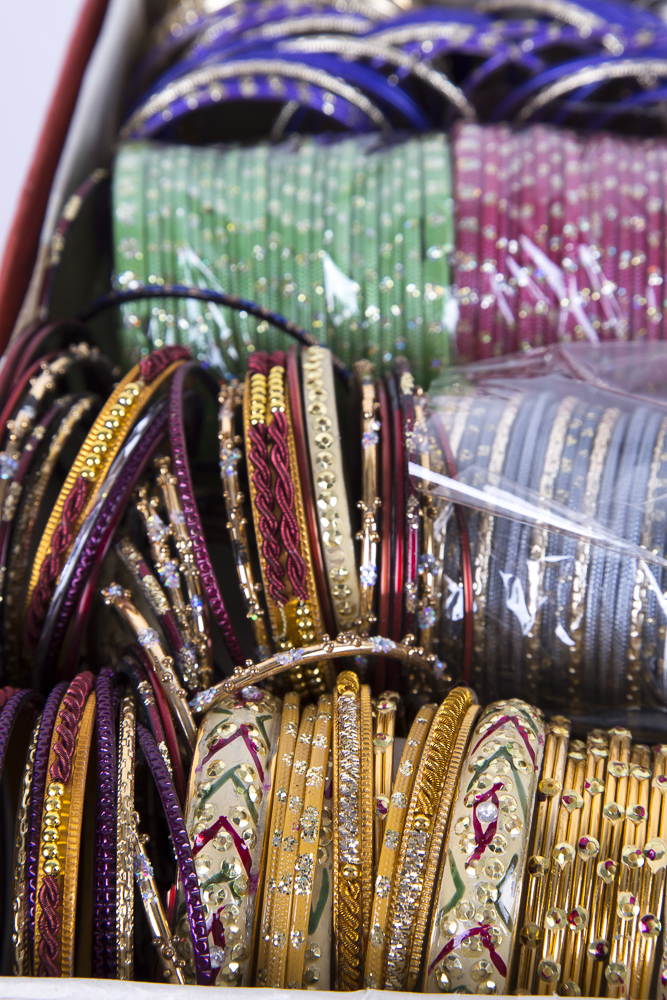 Multitude of Indian Style Bangle Bracelets
