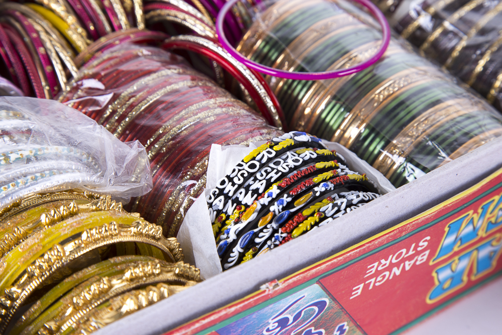 Multitude of Indian Style Bangle Bracelets