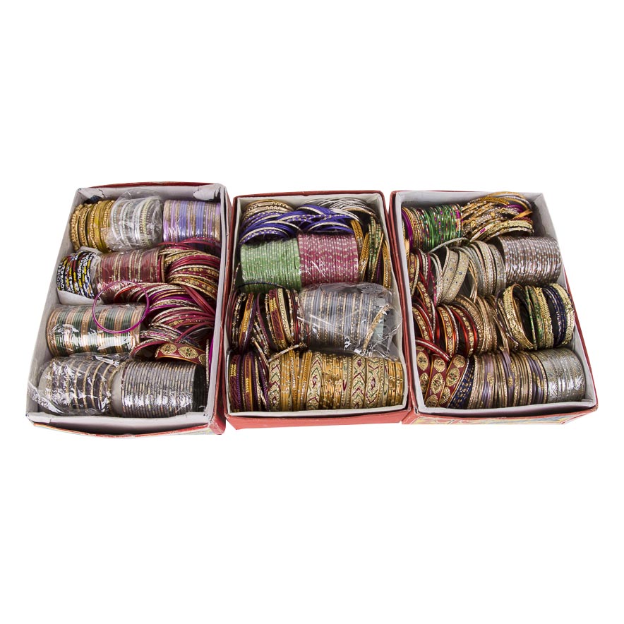 Multitude of Indian Style Bangle Bracelets