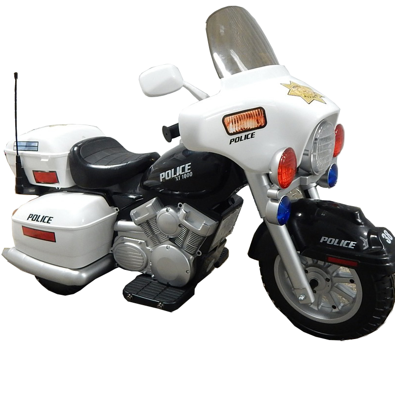 Kid motorz police motorcycle 12 2024 volt battery