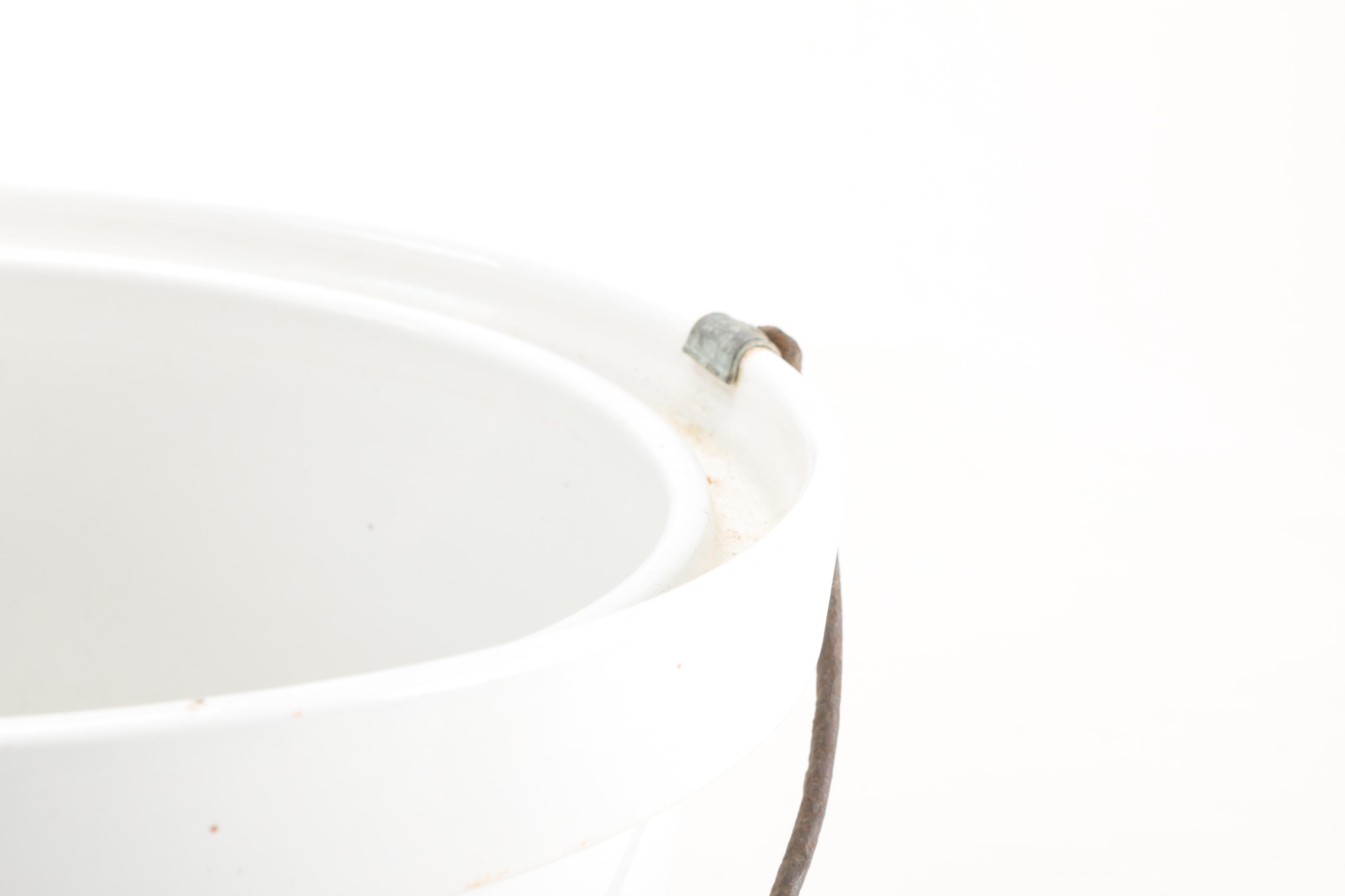 Vintage Paul O. Abbé Milling Jar and Other Stoneware