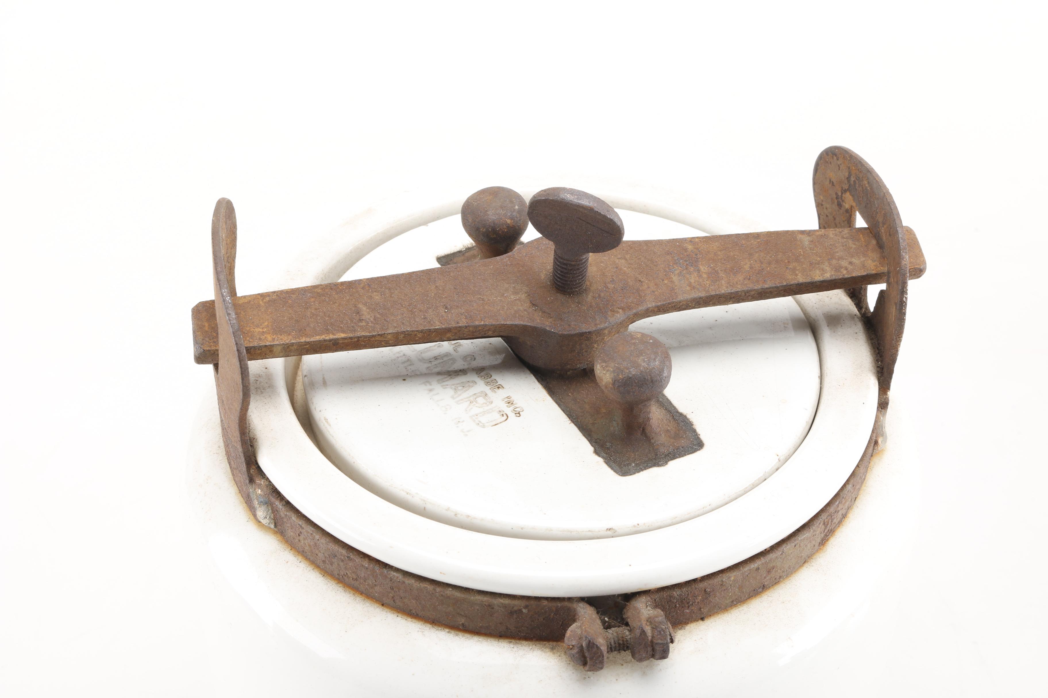 Vintage Paul O. Abbé Milling Jar and Other Stoneware