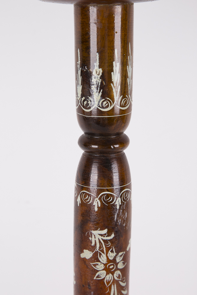 Vintage Painted Walnut Stand Ash Reciever