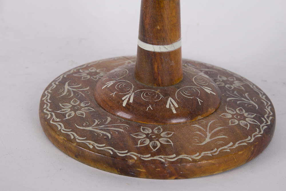 Vintage Painted Walnut Stand Ash Reciever