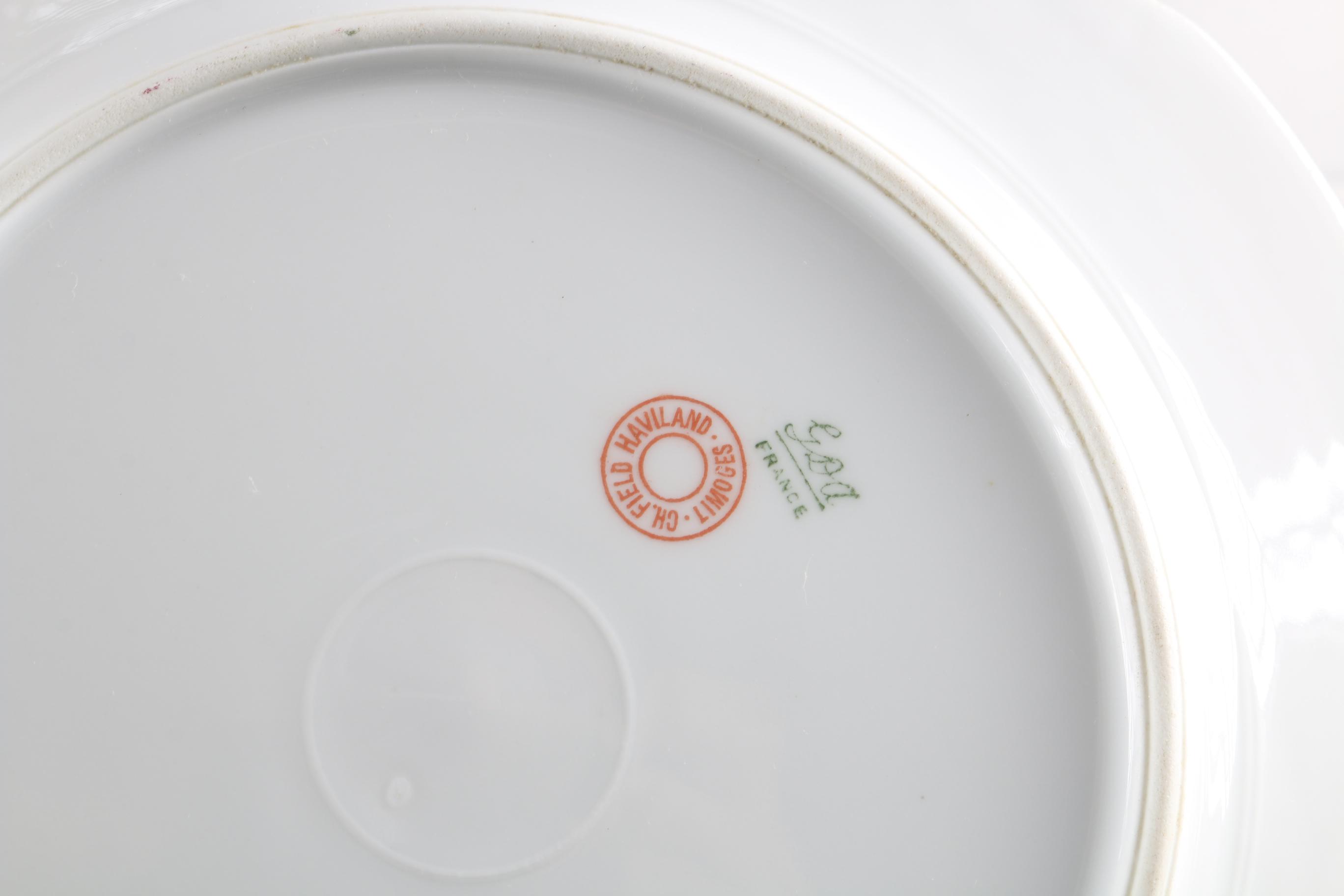 Collection of Seven Floral Limoges Plates