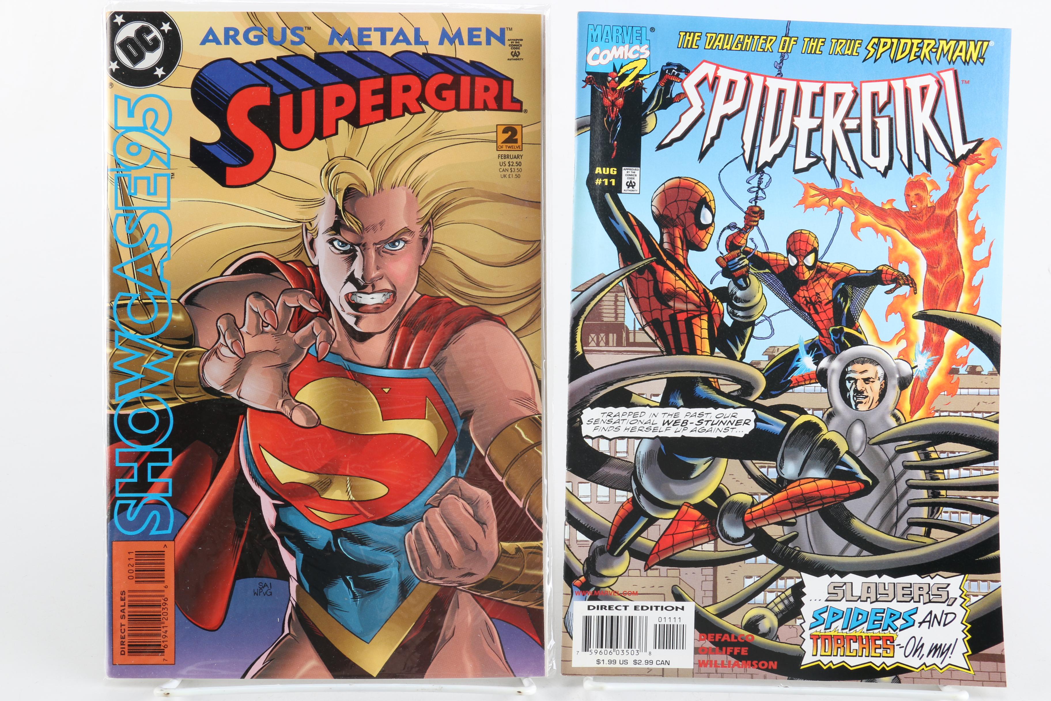 Modern Age DC and Marvel Comics Including "Birds of Prey", "Catwoman" and "Spider Woman"