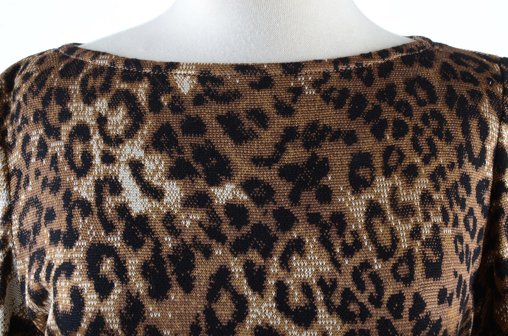 St. John Leopard Print Knit Shift Dress from "Truly Sexy" Launch Party