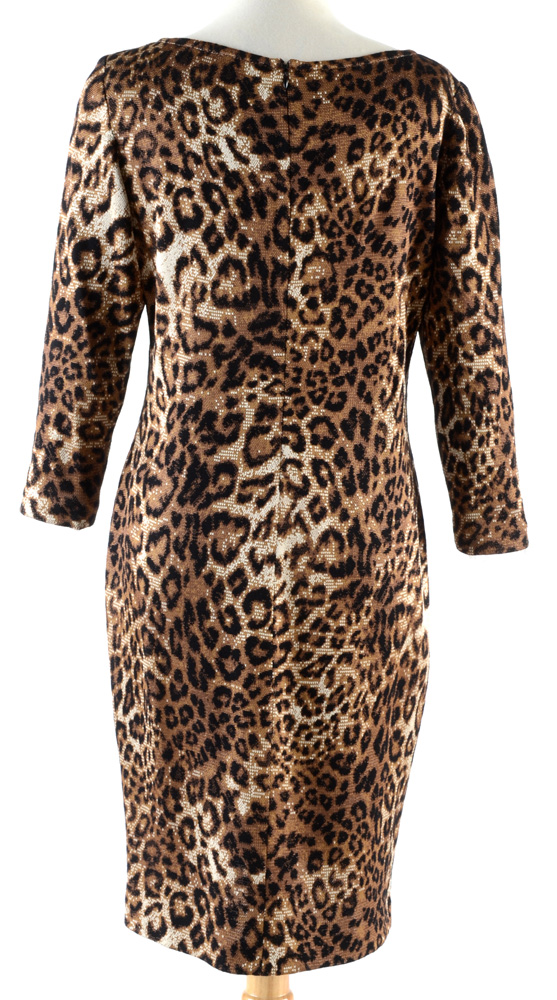 St. John Leopard Print Knit Shift Dress from "Truly Sexy" Launch Party