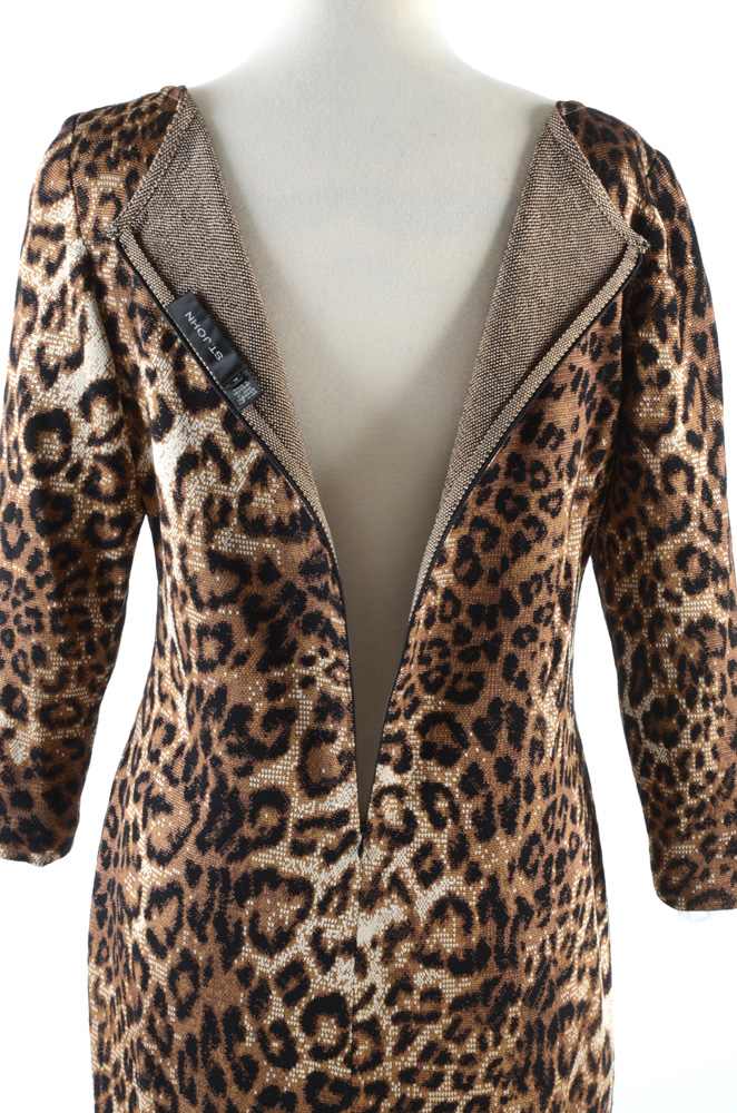 St. John Leopard Print Knit Shift Dress from "Truly Sexy" Launch Party