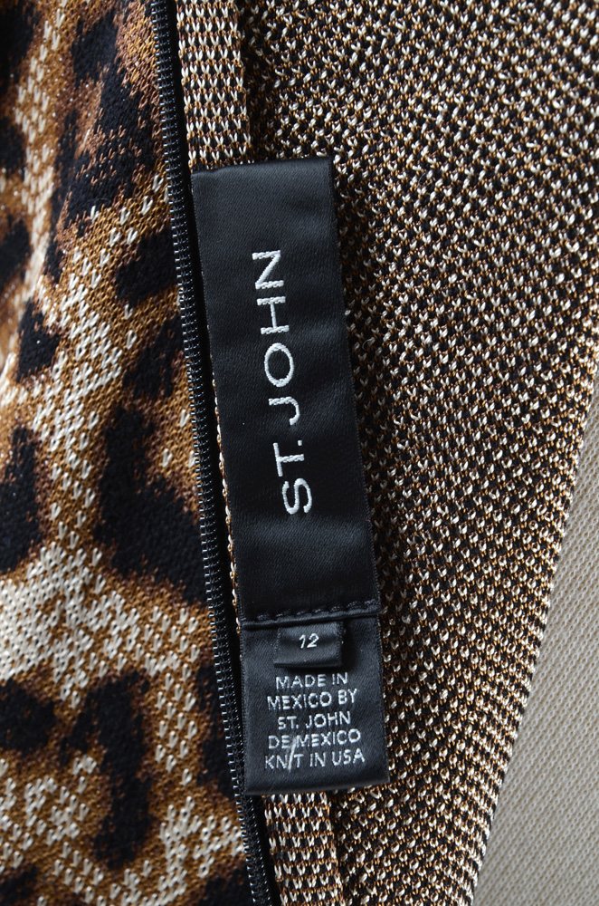 St. John Leopard Print Knit Shift Dress from "Truly Sexy" Launch Party