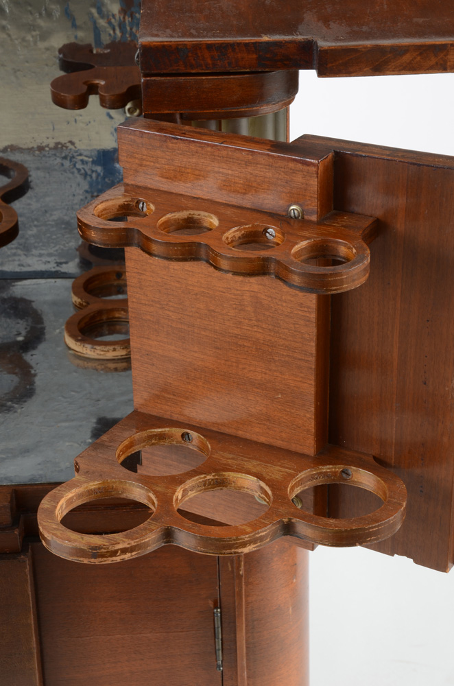 Walnut Art Deco Liquor Cabinet