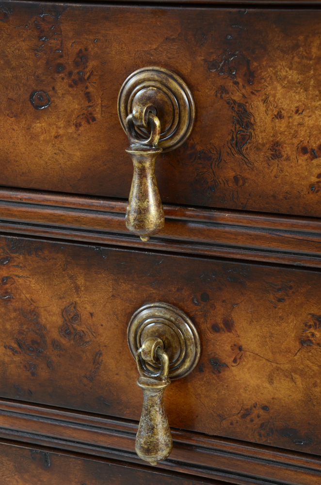 Diminutive Burl Wood Chest of Drawers