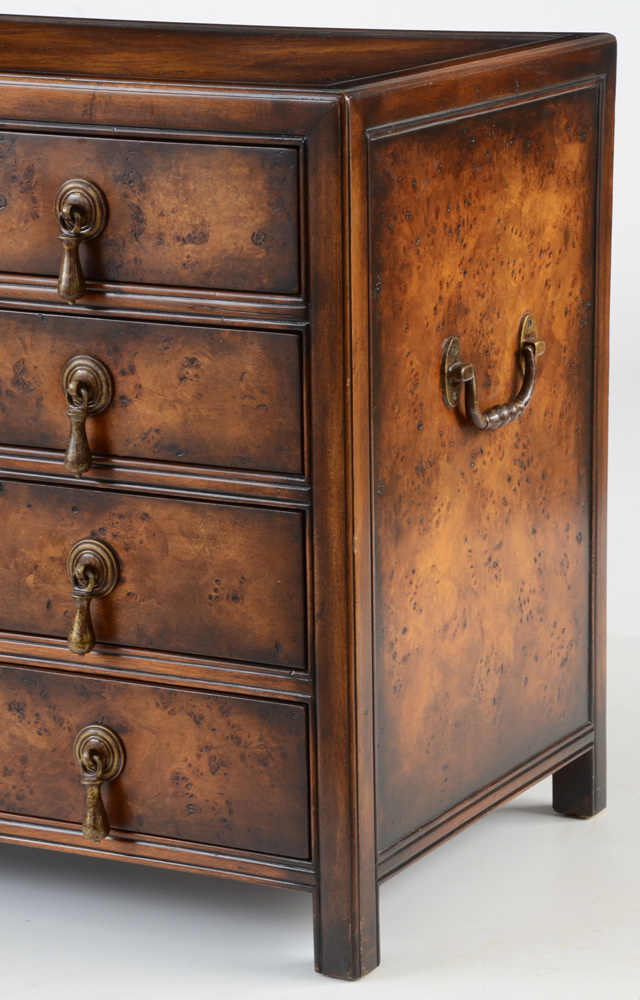 Diminutive Burl Wood Chest of Drawers