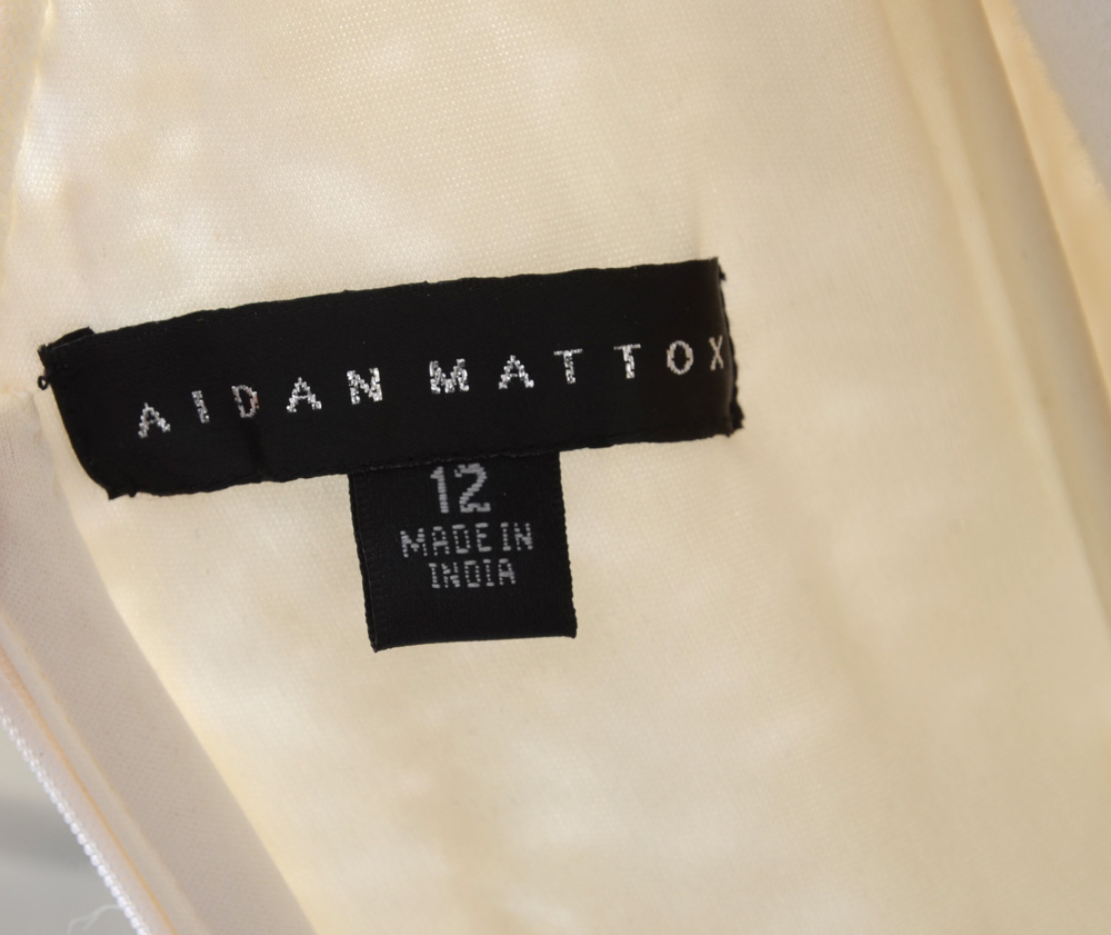 Aidan Mattox Embellished Dress from the First White Party