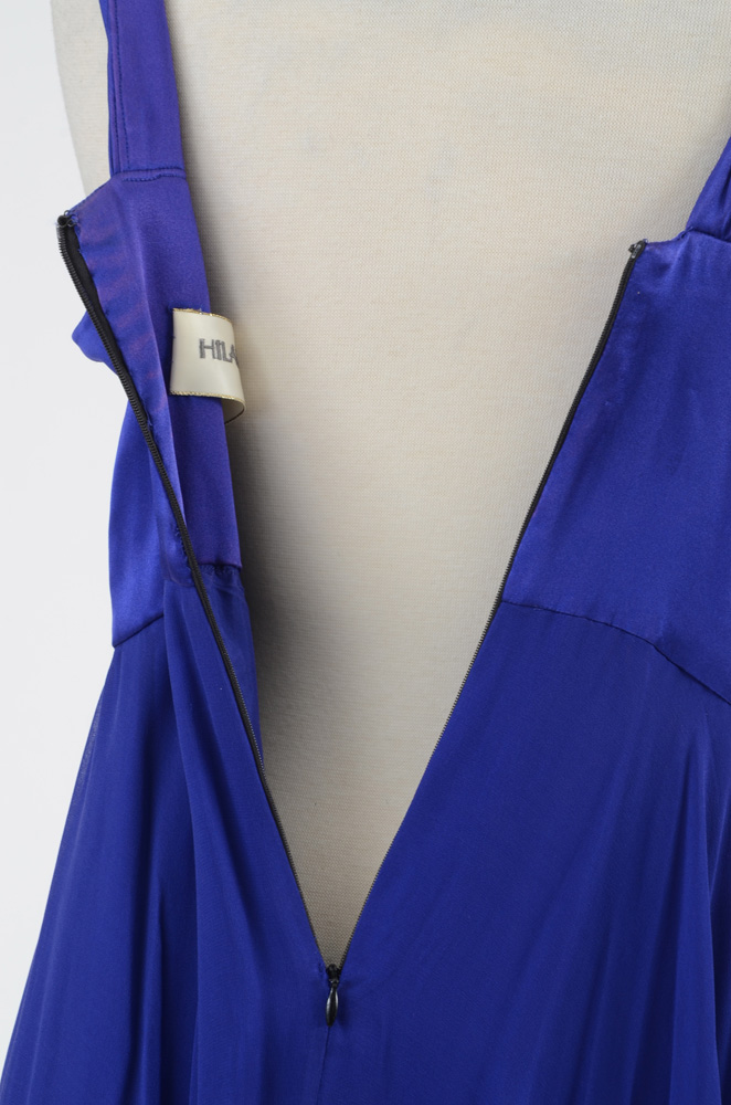 Hilary Floyd Royal Blue Embellished Dress and Matching Shawl from "Dancing for the Stars"