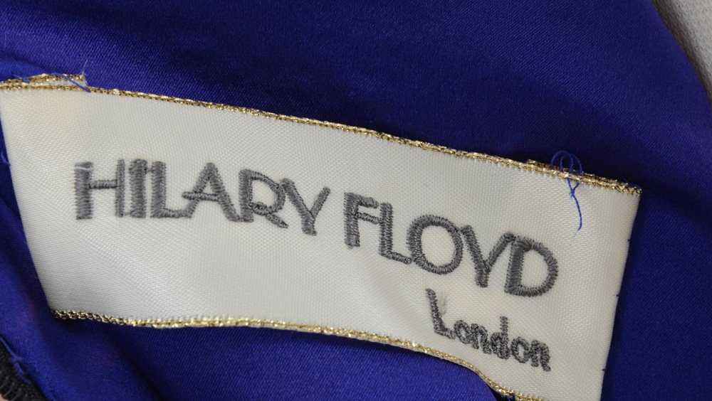 Hilary Floyd Royal Blue Embellished Dress and Matching Shawl from "Dancing for the Stars"