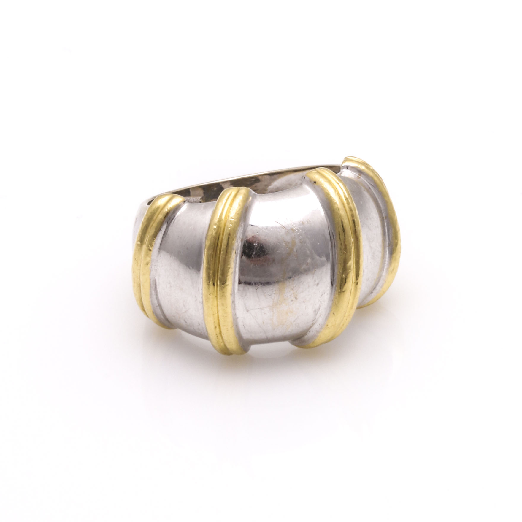Robert Nabucco 18K White and Yellow Gold Ring