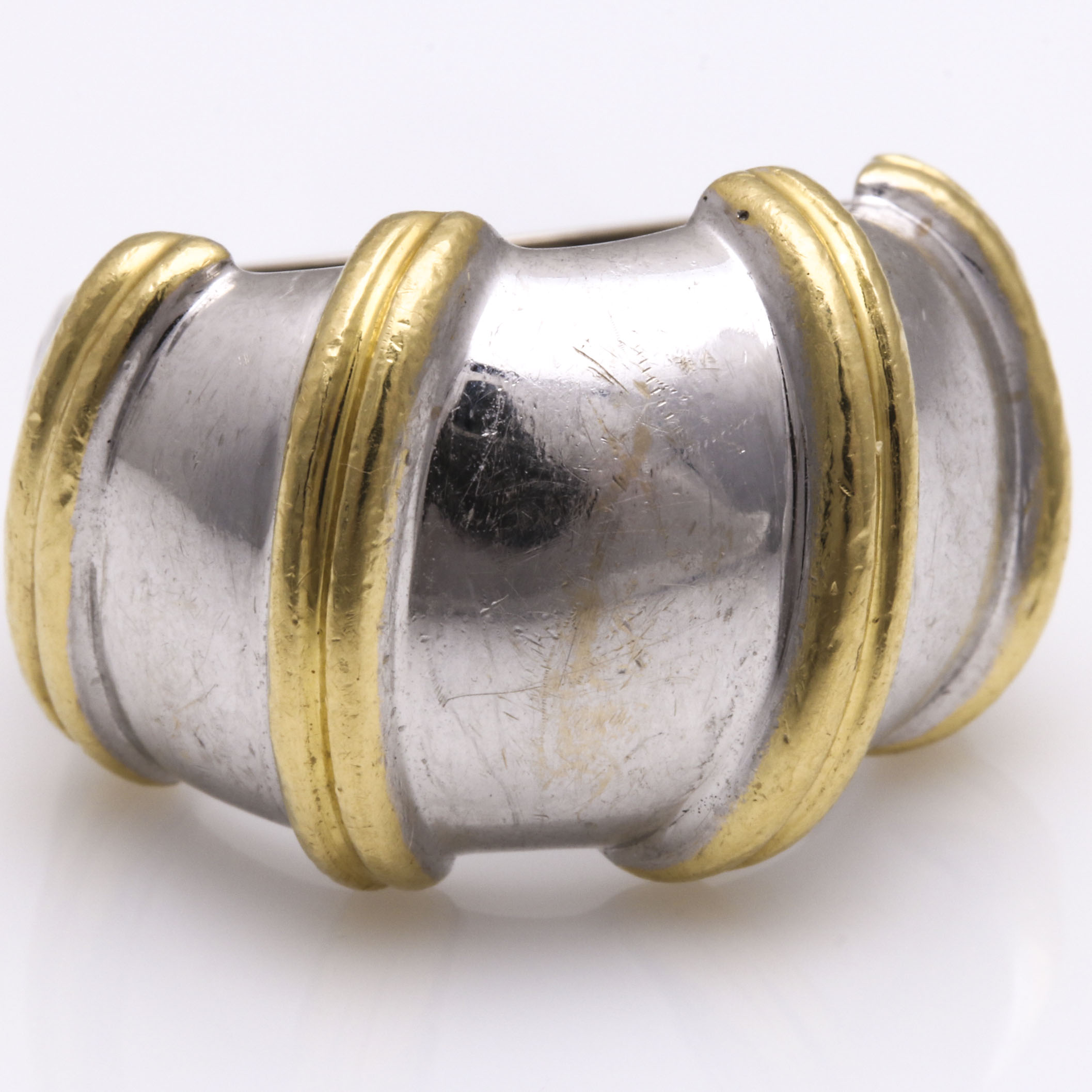 Robert Nabucco 18K White and Yellow Gold Ring