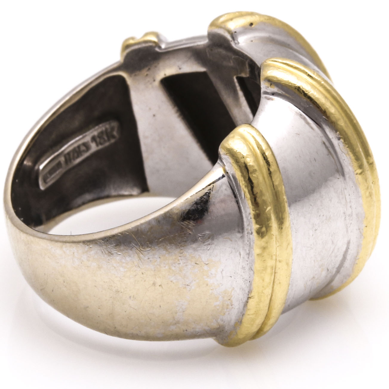 Robert Nabucco 18K White and Yellow Gold Ring