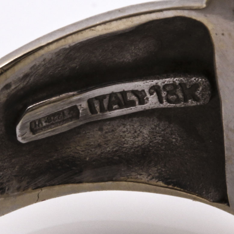 Robert Nabucco 18K White and Yellow Gold Ring