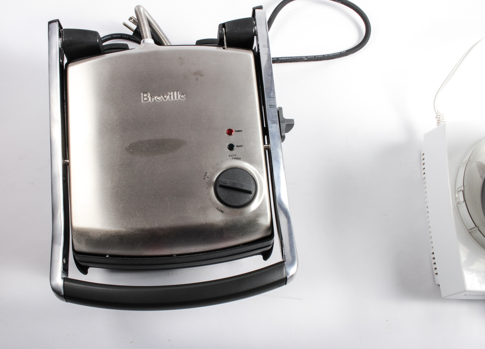 Breville Panini Press and Cuisinart Food Processor