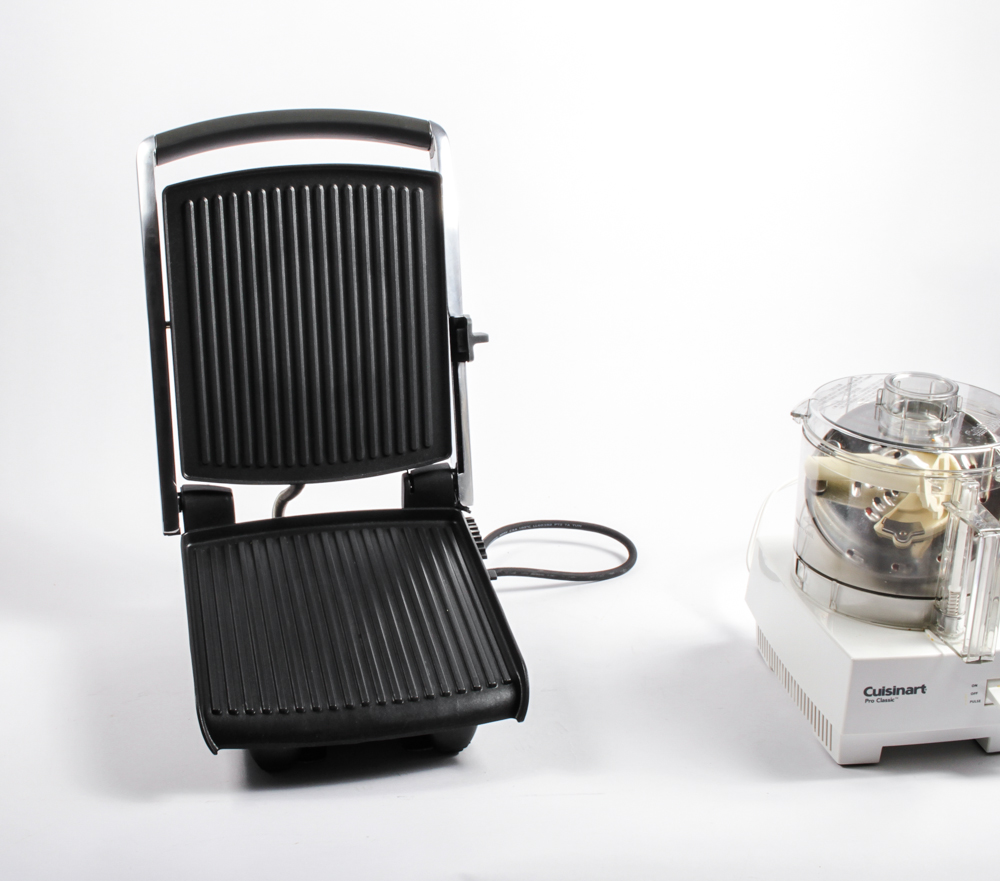 Breville Panini Press and Cuisinart Food Processor