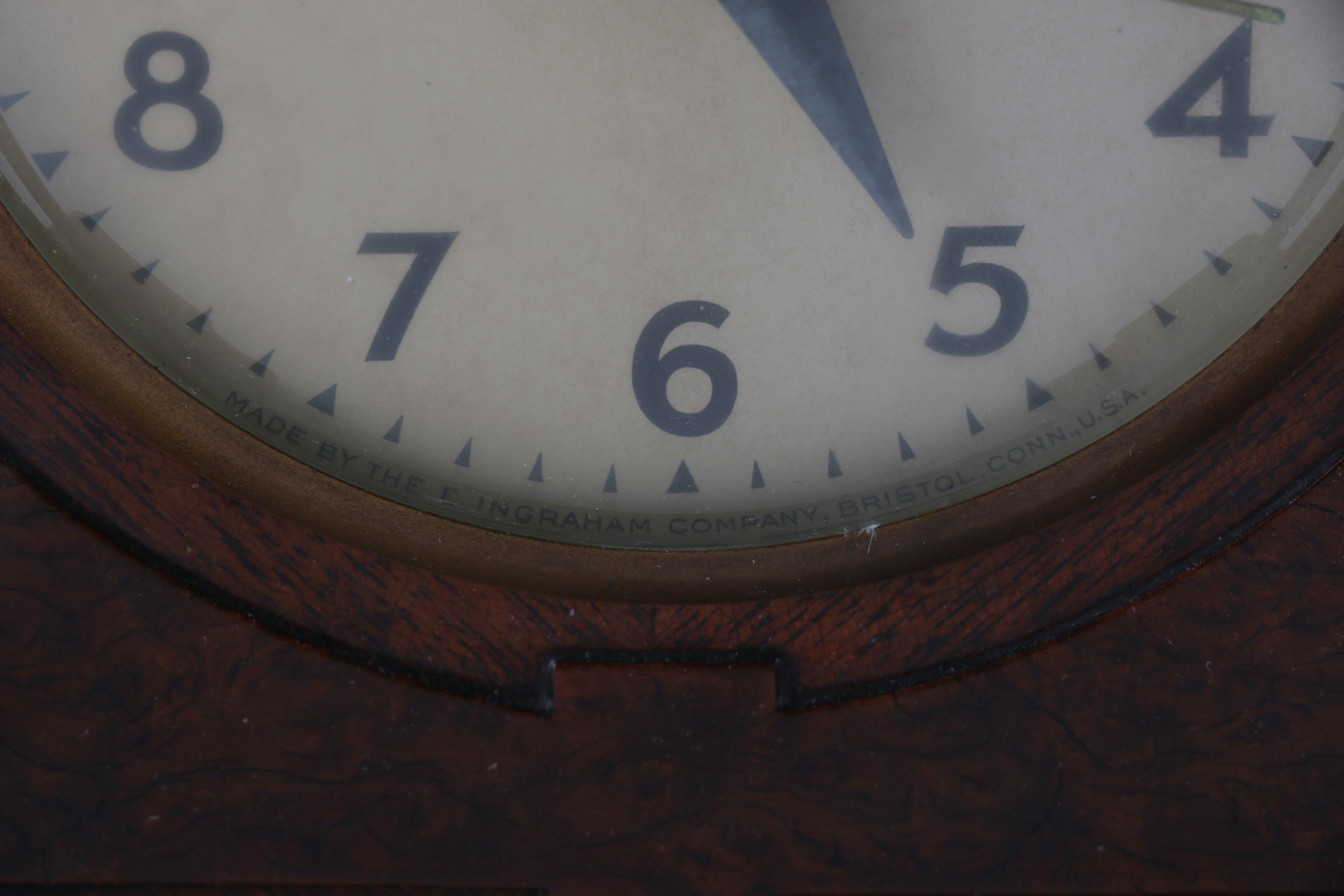 Vintage E. Ingraham Model C140 Mantel Clock