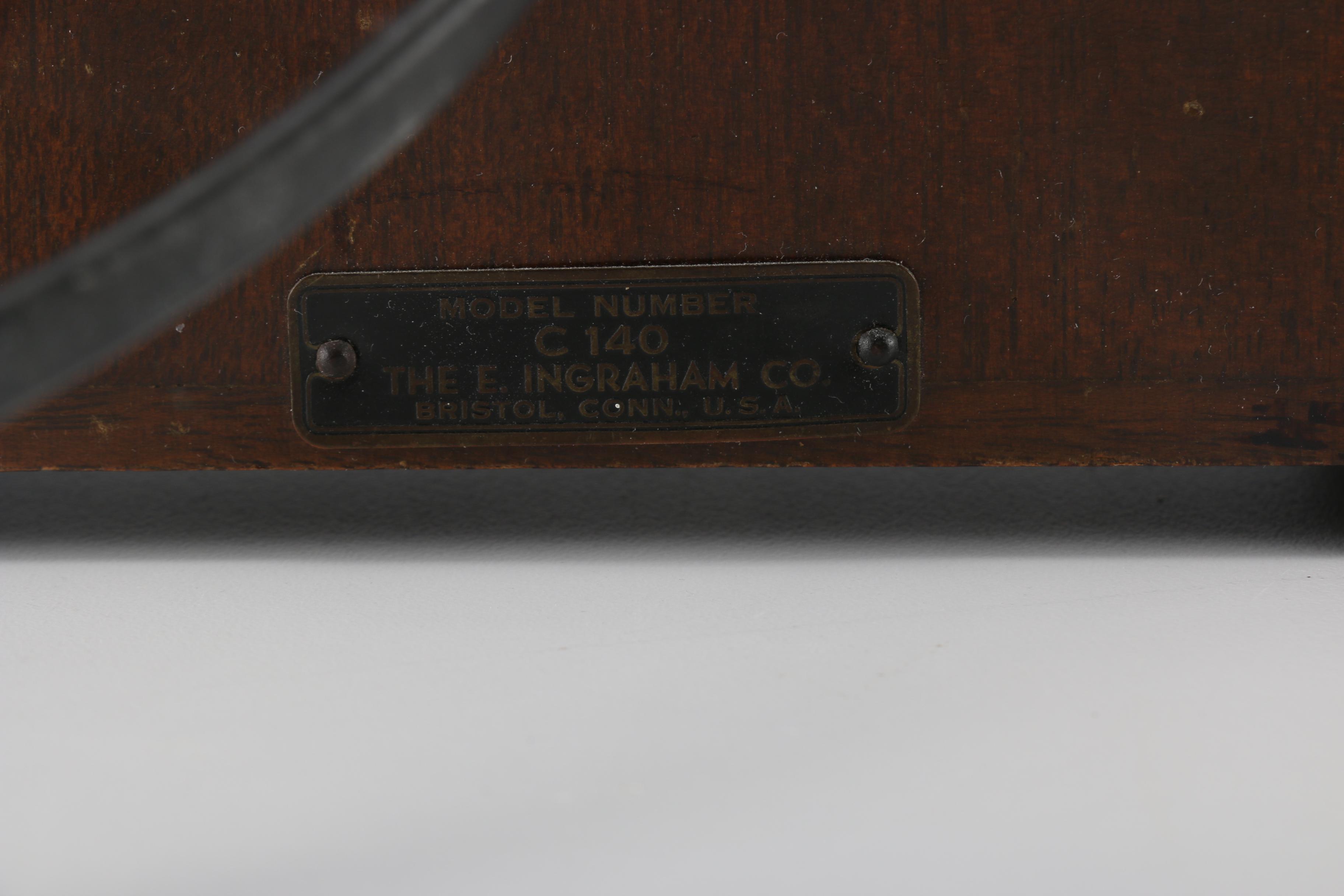 Vintage E. Ingraham Model C140 Mantel Clock