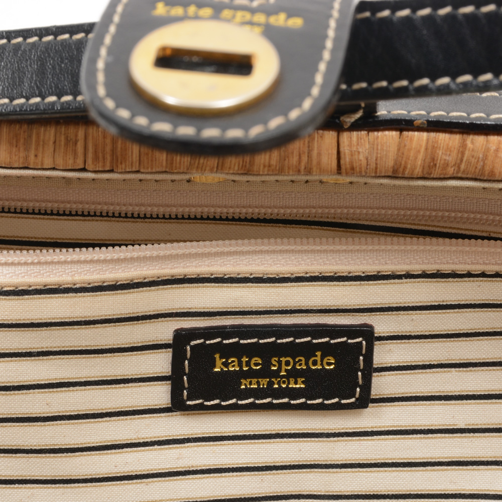 Kate Spade Woven Wicker Basket Handbag