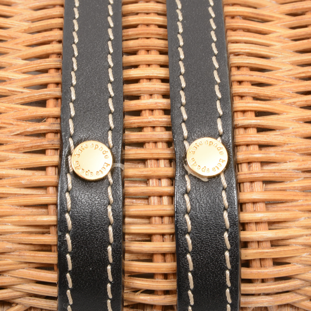 Kate Spade Woven Wicker Basket Handbag
