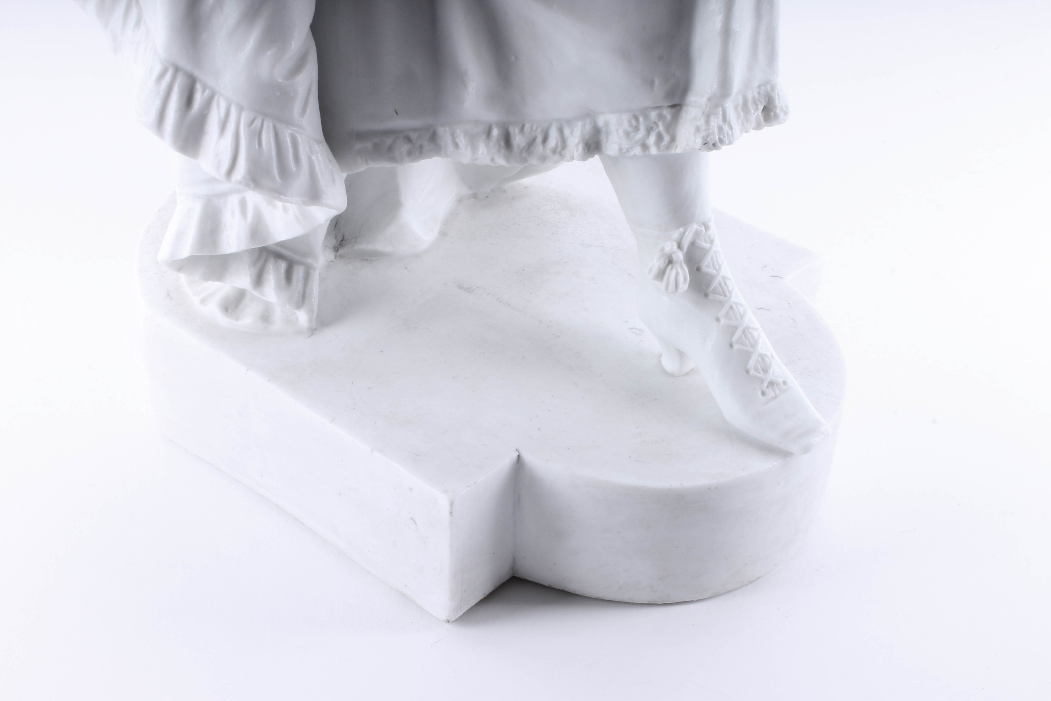 Vion et Baury Biscuit Porcelain Figure of a Young Woman