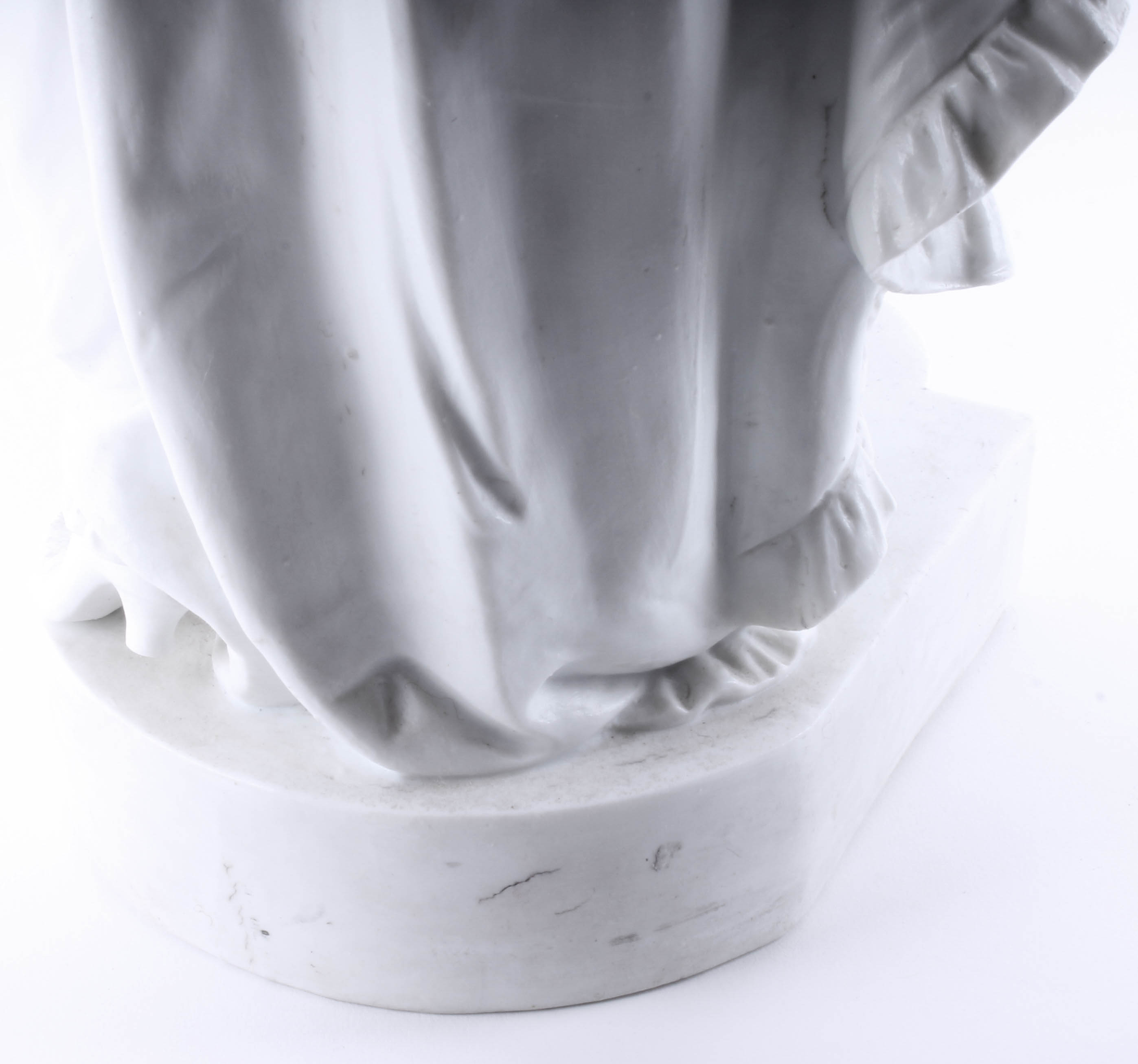 Vion et Baury Biscuit Porcelain Figure of a Young Woman