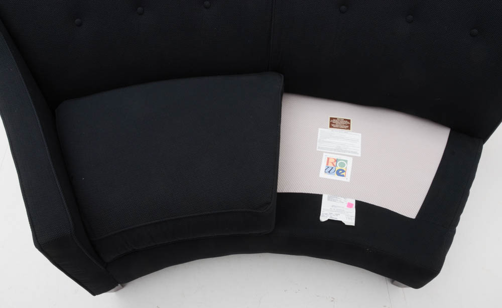 Rowe Furniture Two-Piece Curved Modular Sofa