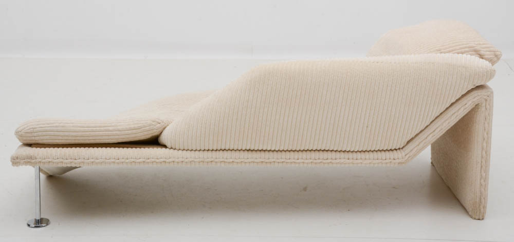 Milo Baughman Style Designer Chaise Lounge